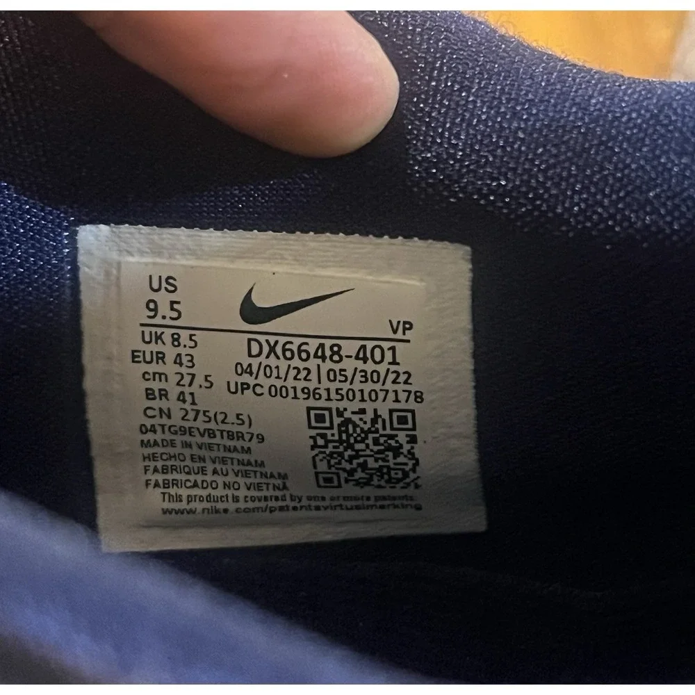 Size 9.5 Men's - Nike KD 15 TB 'Midnight Navy (No Box) DX6648-401